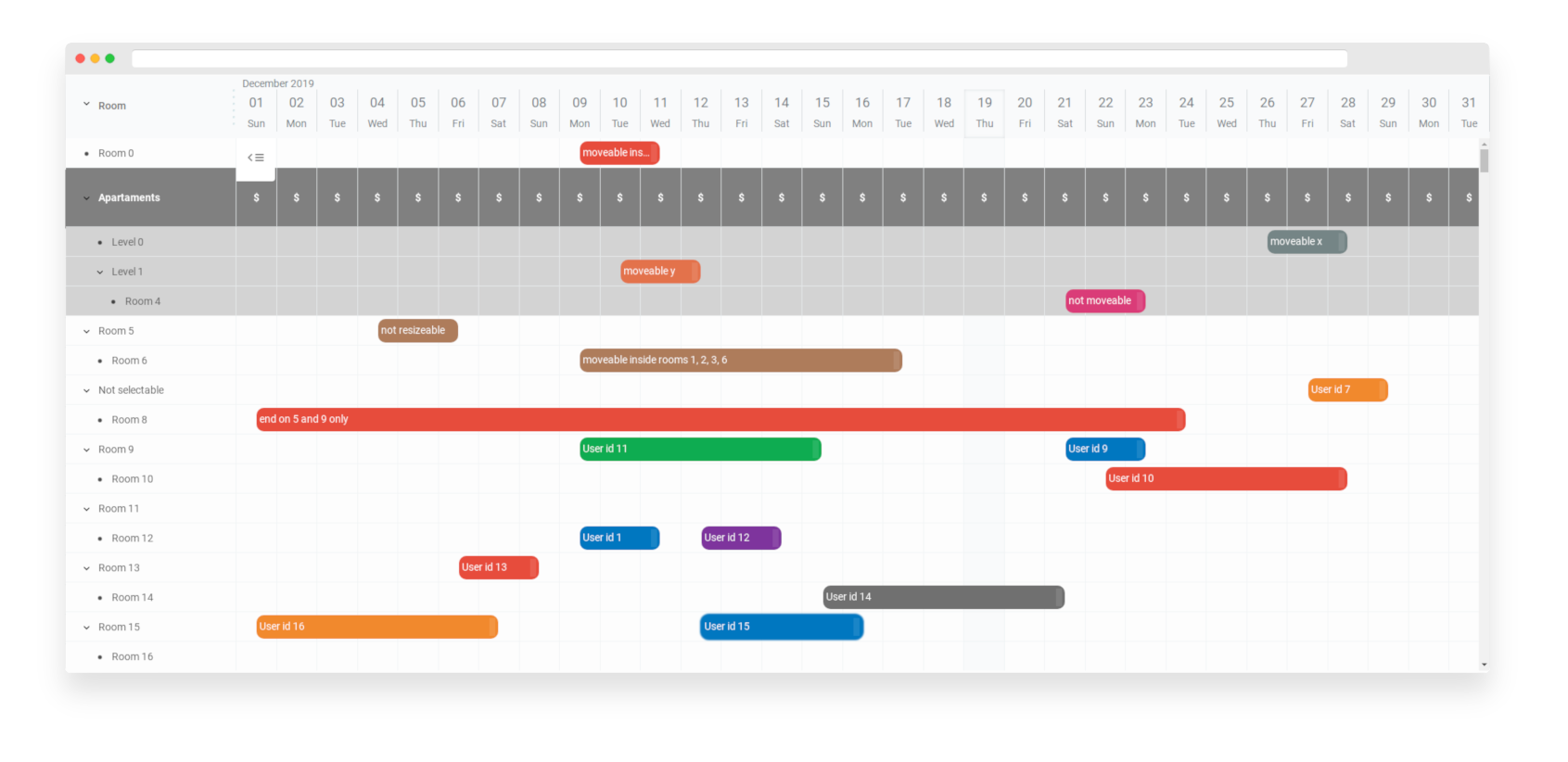 GitHub ugobbh/vueganttscheduletimelinecalendar Vue version of