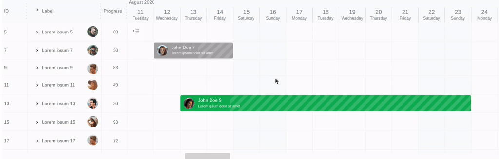 gantt-schedule-timeline-calendar select items